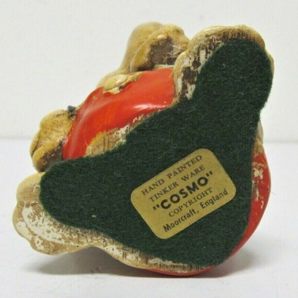 Vintage Tinker Ware Elephant Cosmo handpainted figurine Moorcraft England - Picture 4 of 12